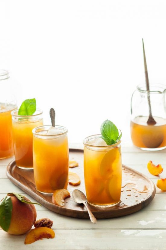 12 Refreshing Summer Drinks: Immune-Boosting Peach Iced Tea by The Kitchen McCabe | The Health Sessions