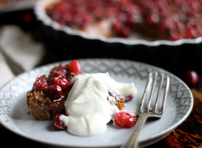 Healthy Desserts - Cranberry Pear Tart