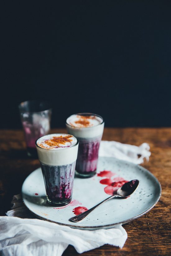 10 Health-Boosting Hot Drinks: Blueberry Latte from Cashew Kitchen | The Health Sessions