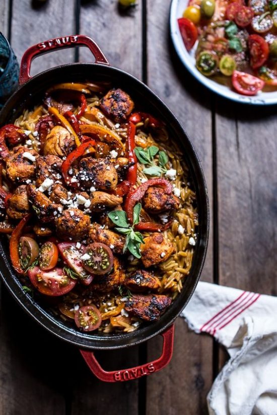Health-Boosting Herb Recipes: One-Pot Oregano Chicken and Orzo from Half Baked Harvest | The Health Sessions