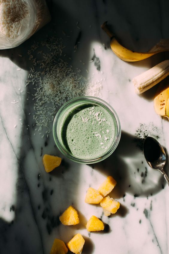 12 Refreshing Summer Drinks: Super Healthy Green Colada by The First Mess | The Health Sessions