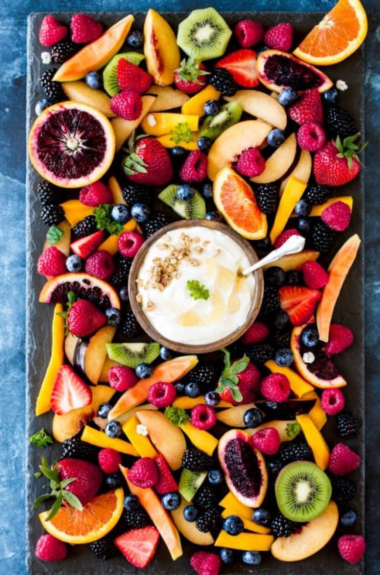 Healthy Brunch Recipes: Fresh Fruit Board from With Salt And Pepper | The Health Sessions