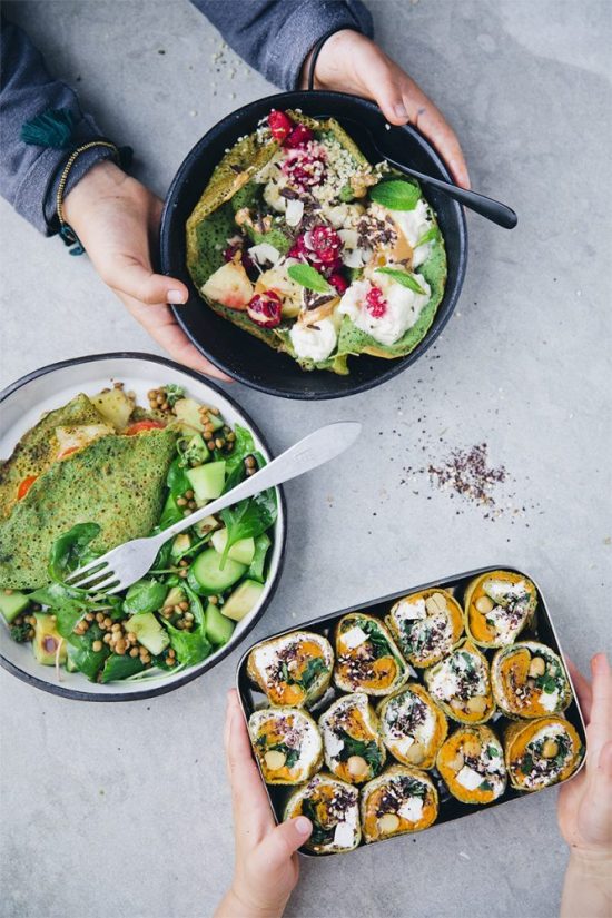 Healthy Brunch Recipes: Green Pancakes, Three Ways from Green Kitchen Stories | The Health Sessions