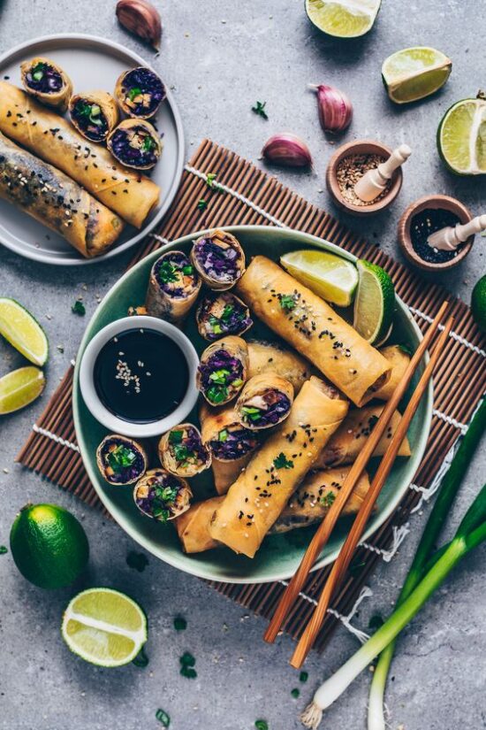 Winter Cabbages Recipes: Crispy Vegan Spring Rolls from Bianca Zapatka | The Health Sessions
