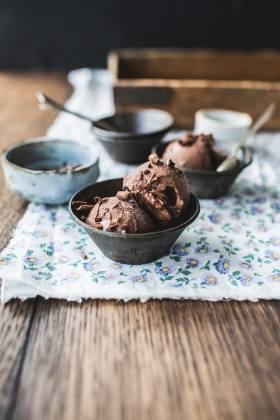 The Nicest Ice Cream: Chocolate Chia Ice Cream from Top with Cinnamon | The Health Sessions