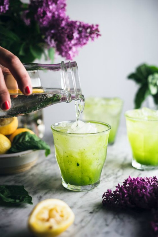 Mocktail Hour: Cucumber Basil Sparkling Lemonade from The Broken Bead | The Health Sessions