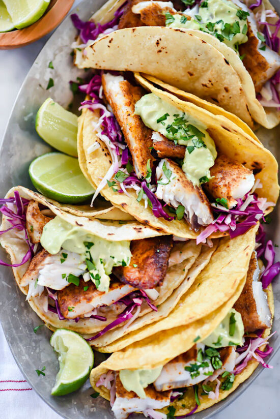 Healthier Fast Food: Blackened Fish Tacos from FoodieCrush | The Health Sessions