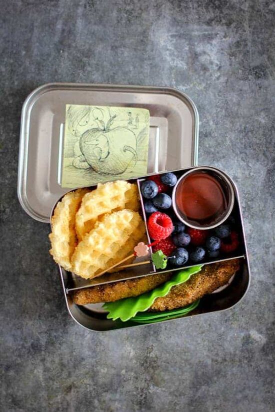 Gluten-Free Lunchbox: Gluten-Free Chicken & Waffles from This Mess is Ours | The Health Sessions