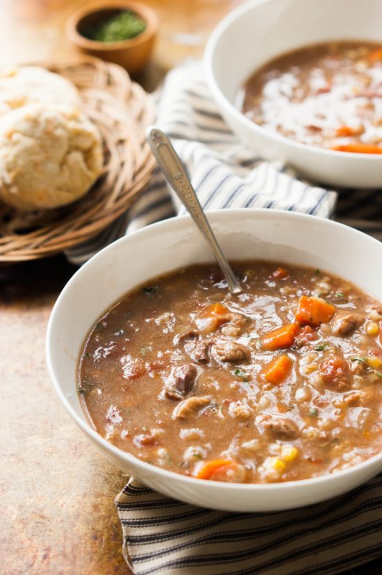 The Goodness of Grains: Slow Cooker Beef Vegetable Barley Soup from The Kitchen McCabe | The Health Sessions