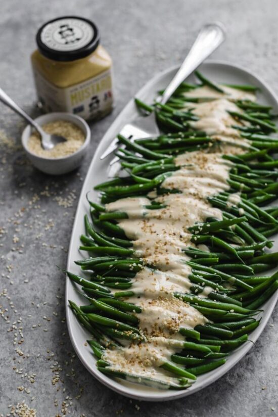 Jazz Up Your Veggies: Dijon Tahini Green Beans from Flora and Vino | The Health Sessions