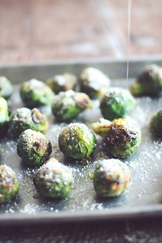 Jazz Up Your Veggies: Honey Roasted Parmesan Brussels Sprouts from Dashing Dish | The Health Sessions