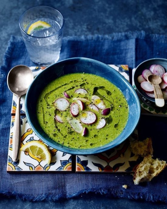 Eat More Leafy Greens: Chilled Radish, Watercress and Tahini Yoghurt Soup from Delicious Magazine | The Health Sessions