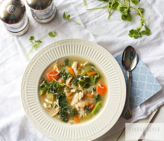 Recovery-Boosting Recipes: Easy Chicken & Kale Vegetable Soup from Linda Wagner | The Health Sessions