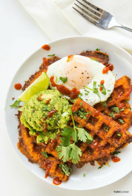 Healthy Stacks: Paleo Sweet Potato Waffles from Yuri Elkaim | The Health Sessions