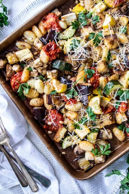 Light Pasta Recipes: Easy Gnocchi with Roasted Vegetables from The Hungry Waitress | The Health Sessions