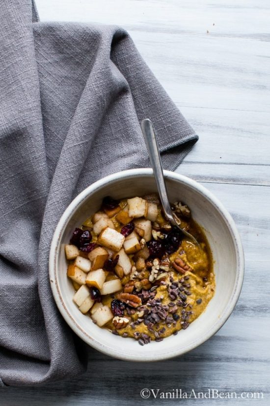 Eat Vegetables with Every Meal: Pumpkin Porridge from Vanilla and Bean | The Health Sessions