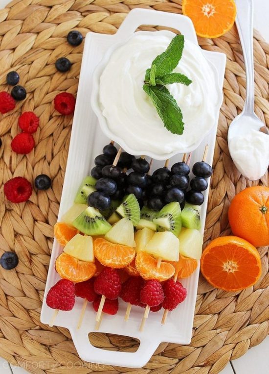 Healthy Picnic: Rainbow Fruit Skewers from The Comfort Kitchen | The Health Sessions