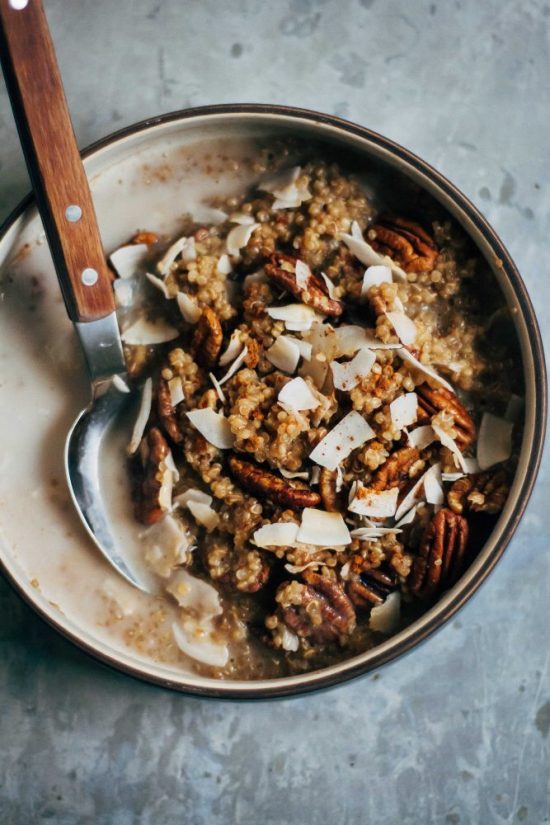 Tea Recipes: Vegan Chai Breakfast Quinoa from Well and Full | The Health Sessions