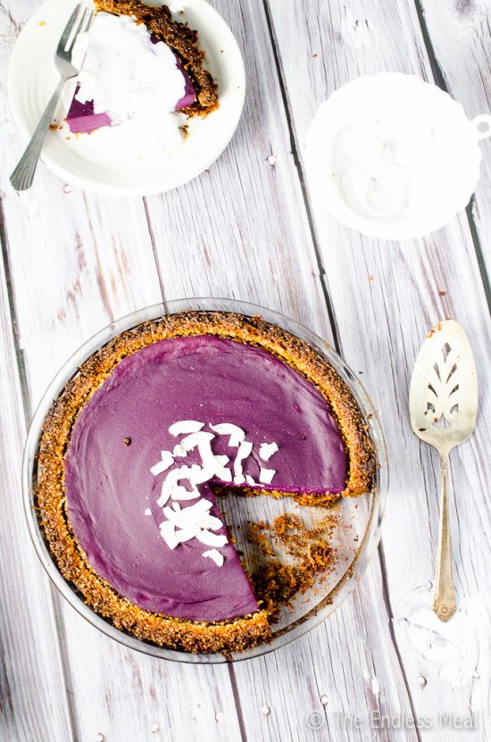Healthy Birthday Cakes: Purple Sweet Potato Pie from Earthsprout |The Health Sessions
