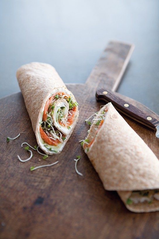 Healthy Work Lunches: Smoked Salmon & Cucumber Wraps from Williams - Sonoma | The Health Sessions