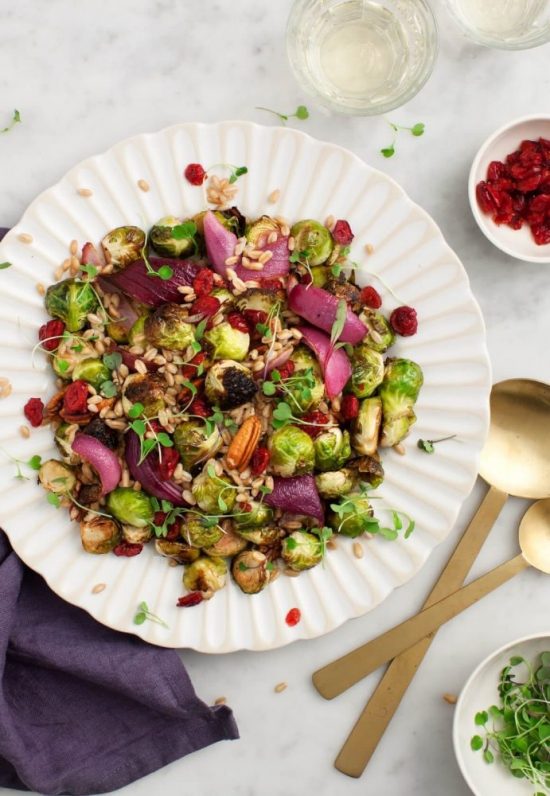 Warm Winter Salads: Balsamic Brussels Sprouts Salad by Love and Lemons | The Health Sessions