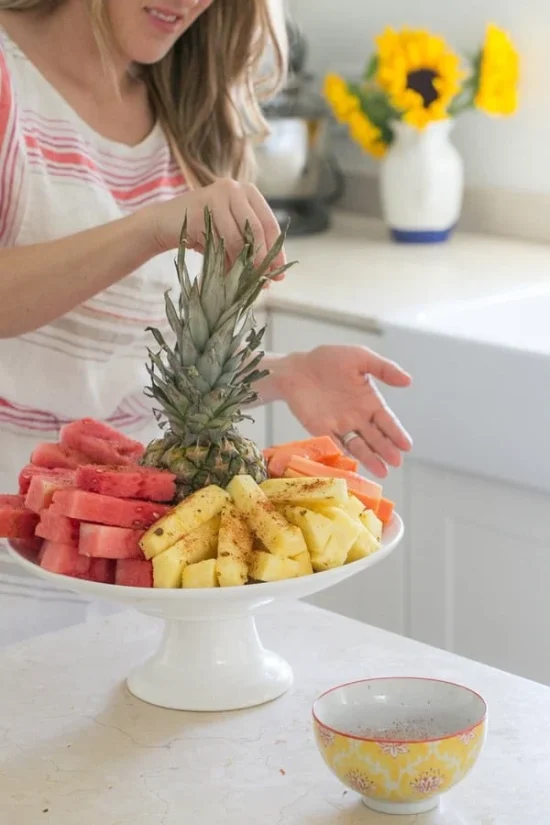 Reduce Your Refined Sugar Intake: Mexican Style Fruit Plate with Chili Lime Salt from Sugar and Charm | The Health Sessions