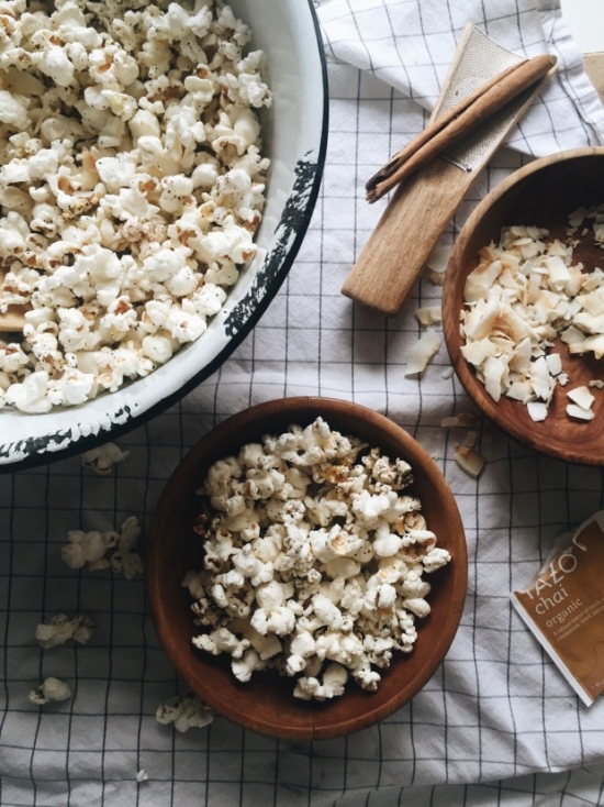 Reduce Your Refined Sugar Intake: Chai Tea Popcorn from Bev Cooks | The Health Sessions