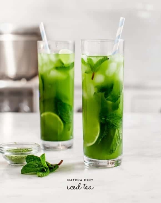 Reduce Your Refined Sugar Intake: Matcha Minted Iced Tea from Love and Lemons | The Health Sessions