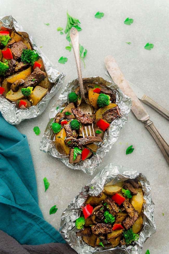 Foil Packet Recipes: Teriyaki Beef Foil Packets from Life Made Sweeter | The Health Sessions