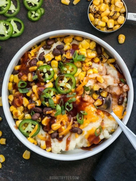 Make-Ahead Meals: Loaded Mashed Potato Bowls from Budget Bytes | The Health Sessions