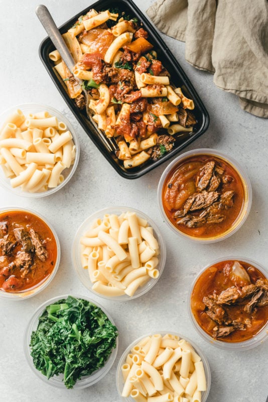 Make-Ahead Meals: Slow Cooker Beef Ragu Pasta Meal Prep by Meal Prep on Fleek | The Health Sessions