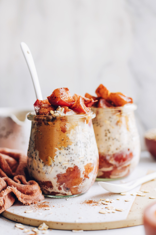 Make-Ahead Meals:Apple Pie Overnight Oats from Minimalist Baker | The Health Sessions