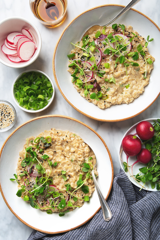 Savory Breakfast Recipes: Oatmeal with Sesame and Miso from Pickles and Honey | The Health Sessions