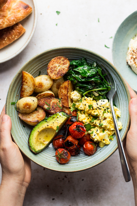 Savory Breakfast Recipes: Vegan Savory Breakfast Bowl from Lazy Cat Kitchen | The Health Sessions