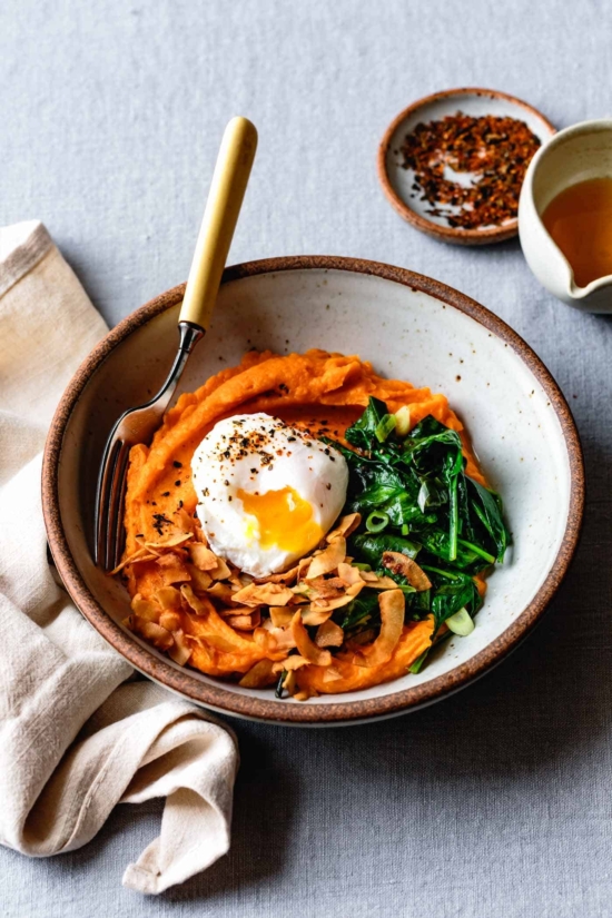 Savory Breakfast Recipes: Mashed Sweet Potato Breakfast Bowl from The Bojon Gourmet | The Health Sessions