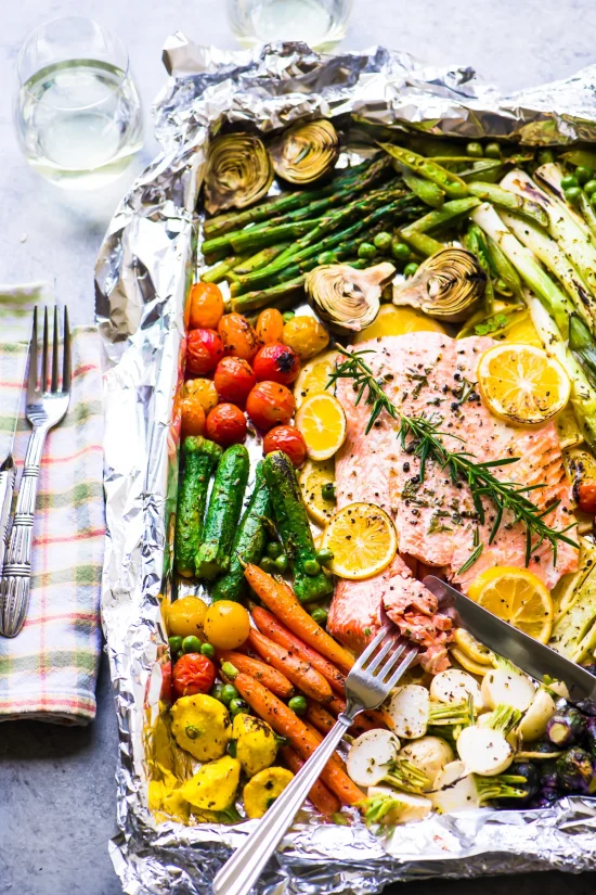 Sheet Pan Dinners: Salmon Primavera from The View from Great Island | The Health Sessions