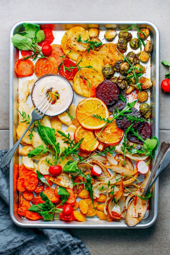 Sheet Pan Dinners: Roasted Winter Vegetables from Full of Plants | The Health Sessions