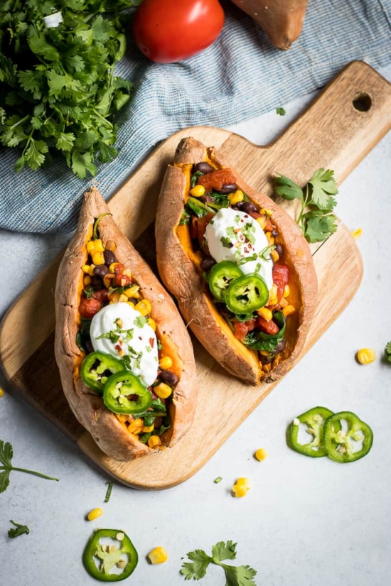 Best Baked Potato Recipes: Mexican Stuffed Sweet Potatoes from Lemons and Zest | The Health Sessions