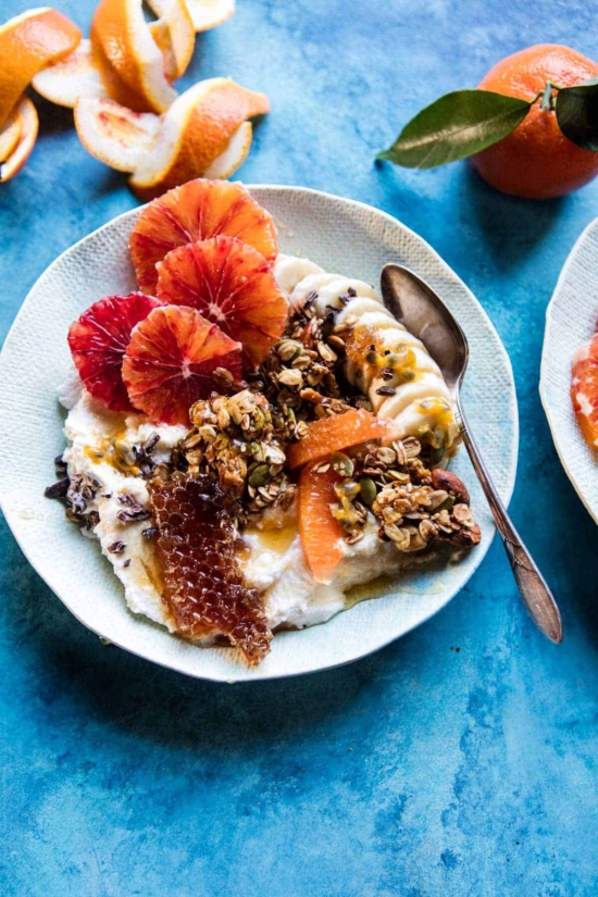 Winter Fruit Desserts: Winter Citrus Ricotta Breakfast Bowl from Half Baked Harvest | The Health Sessions