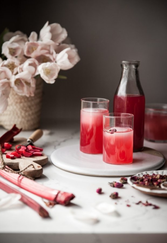 Healthy Drinks to Stay Hydrated: Rhubarb Rose Infusion from The Kitchen McCabe | The Health Sessions