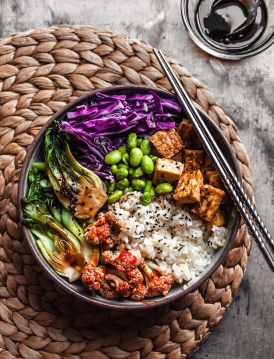 Best Bowl Food: Crispy Teriyaki Tofu Rice Bowl from The Plant-Based Wok | The Health Sessions