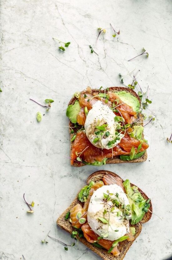 Healthy Egg Dishes: Smoked Salmon and Poached Eggs on Toast from Killing Thyme | The Health Sessions