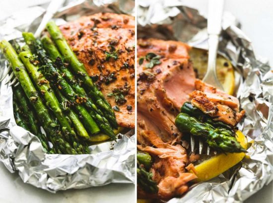 Recovery-Boosting Recipe: Herb Butter Salmon with Asparagus Foil Packs from Le Creme de la Crumb | The Health Sessions