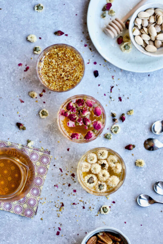 Herbal Teas: Easy DIY Floral Tea, 3 Ways from Yangs Nourishing Kitchen | The Health Sessions