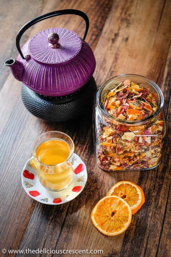 Herbal Teas: Rose, Citrus, Berry and Apple Homemade Tea from The Delicious Crescent | The Health Sessions