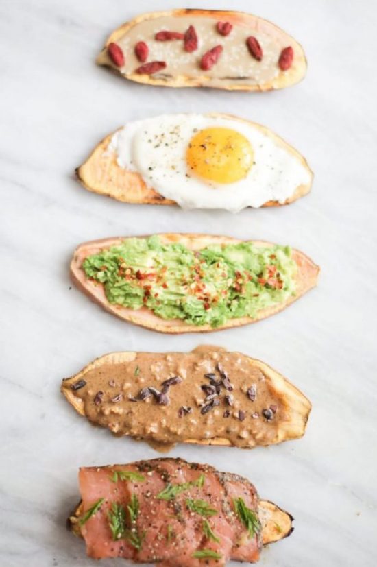 Eat Vegetables with Every Meal: Sweet Potato Toast 5 Ways from Nutrition Stripped | The Health Sessions