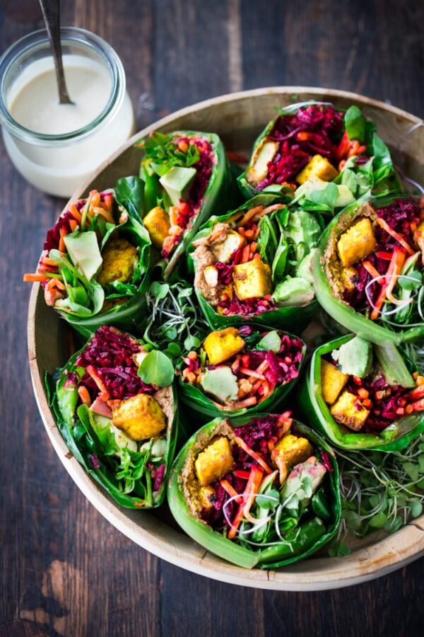 No-Cook Recipes: Healthy Vegan Collard Greens Wraps from Feasting at ...