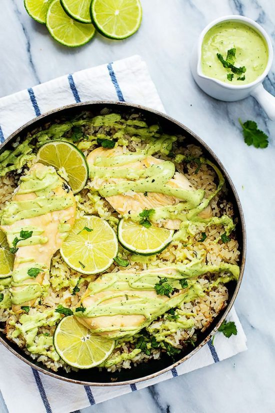 One Pot Dinners: One Pot Cilantro Lime Chicken from Creme De la Crumb | The Health Sessions