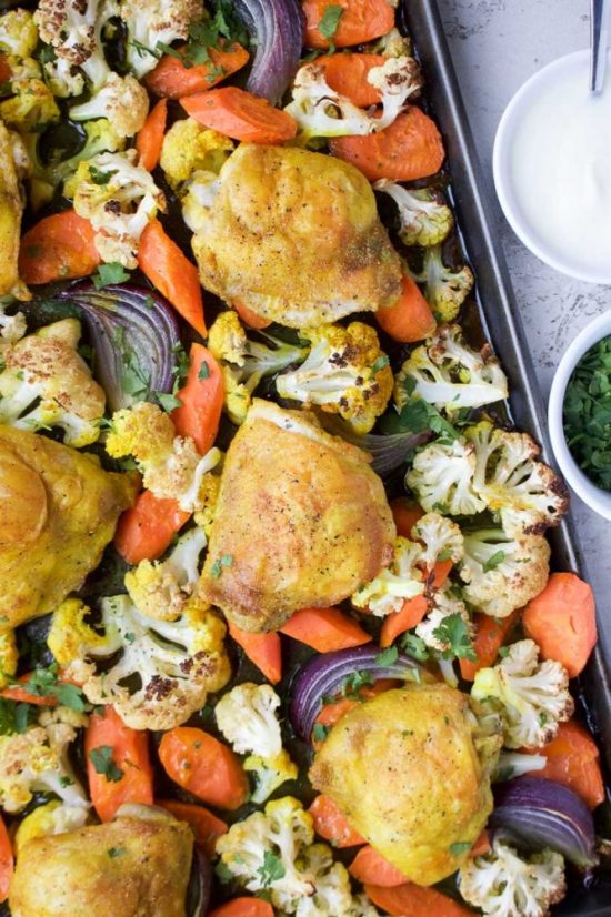 Popular Superfoods: Turmeric Chicken Tray Bake from Kay Nutrition | The Health Sessions