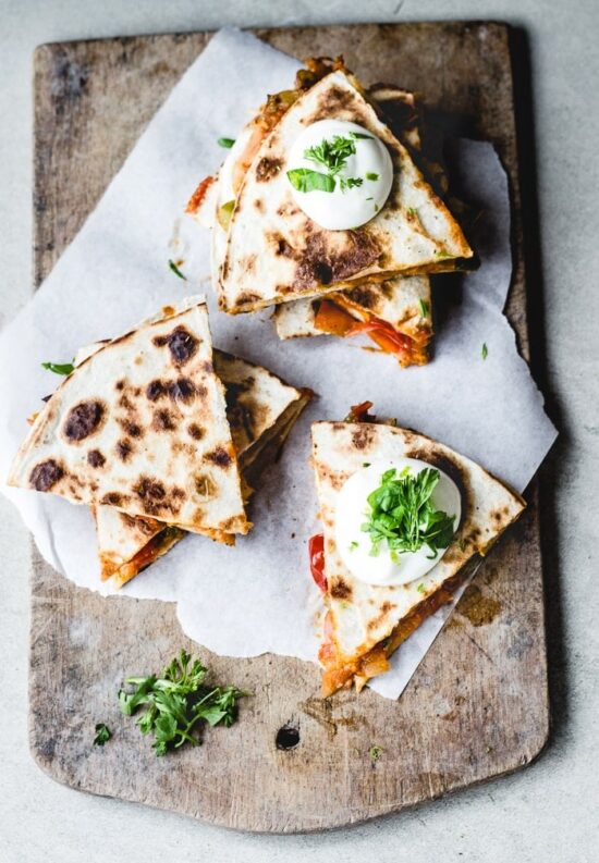 Quick Dinner Ideas: Apricot Salsa Quesadillas from Top WIth Cinnamon | The Health Sessions